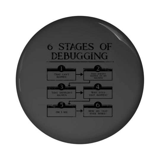 Discover 6 Stages Of Debugging Pin Buttons