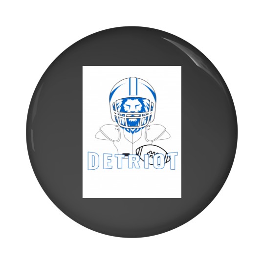 Discover Detriot football Pin Buttons