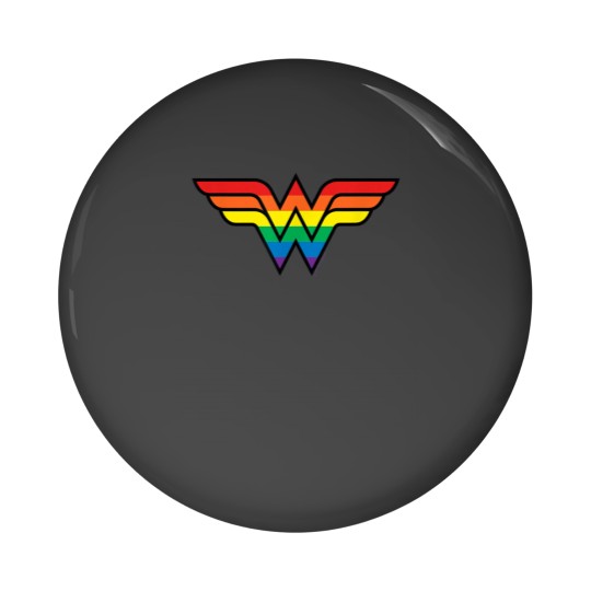 Discover DC Comics Pride Wonder Woman Rainbow Logo Pin Buttons