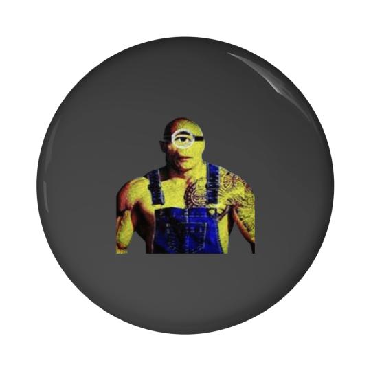 Discover Minion The rock Pin Buttons