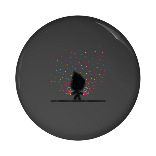 Discover Classic Trolls Troll Outline in Polka Dots Pin Buttons
