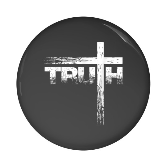 Discover Christian Truth Cross Pin Button