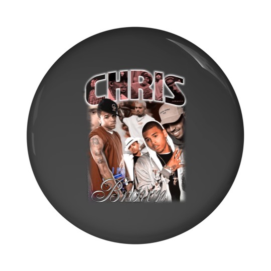Discover Vintage Chris Brown Pin Buttons