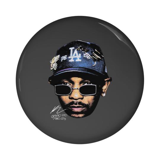 Discover Kendrick Lamar Graphic Pin Buttons, Autograph Vintage Rap Pin Buttons
