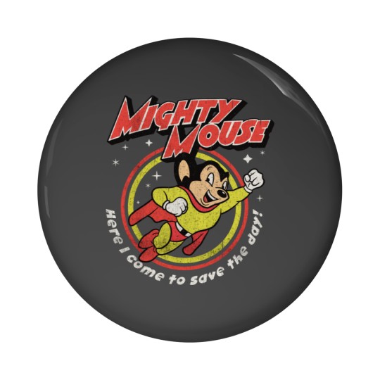 Discover Mighty Mouse Worn Pin Buttons