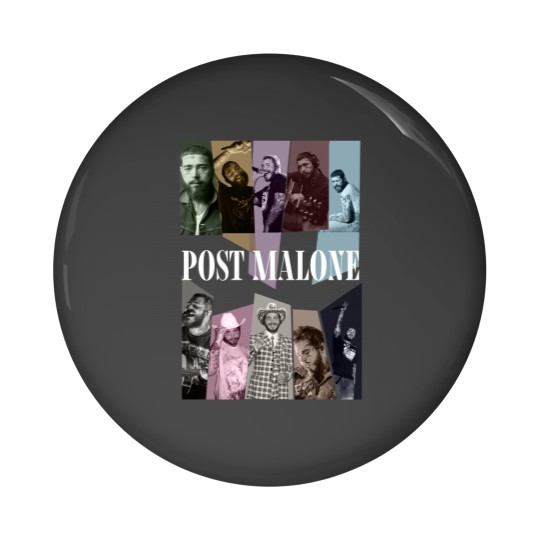 Discover Post Malone Best Albums Pin Buttons, Post Malone Rap Music Merch Pin Buttons