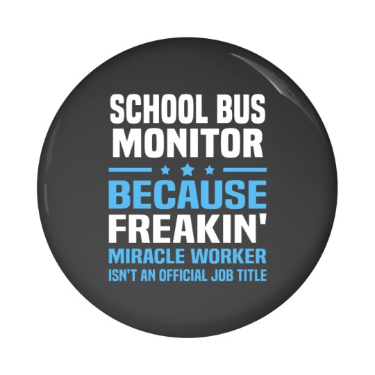Discover School Bus Monitor Pin Buttons