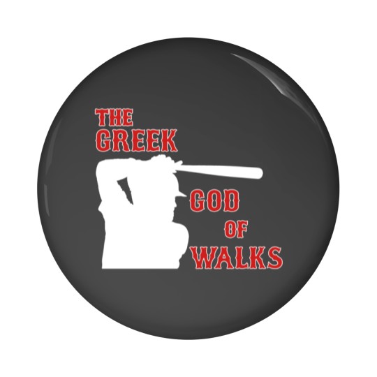 Discover Kevin Youkilis - The Greek God of Walks Pin Buttons