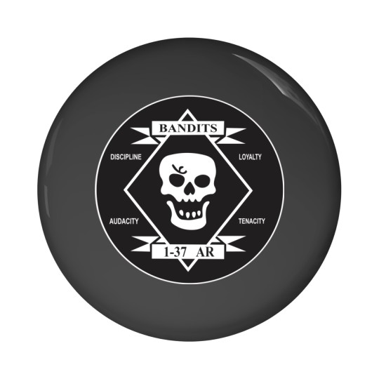Discover The Bandits - 1st Battalion - 37th Armor Regiment (Clean Style) Pin Buttons