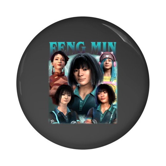 Discover Feng Min Dead By Delight Vintage Pin Buttons, Gift For Woman and Man Unisex Pin Buttons