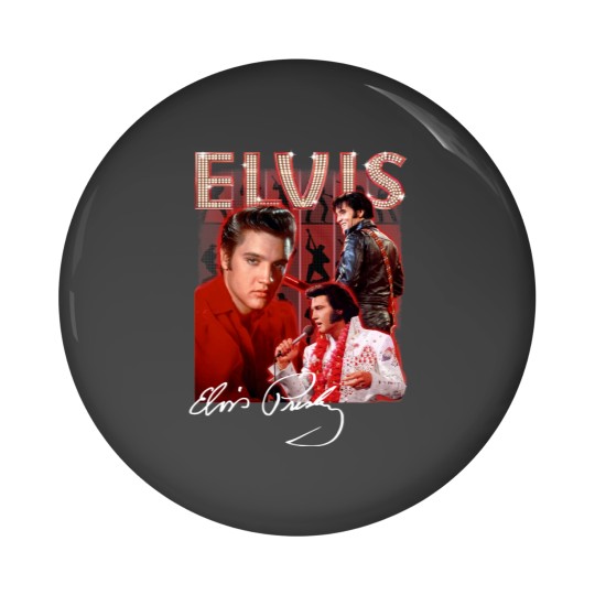 Discover Elvis Presley Pin Buttons - Vintage Elvis Merch