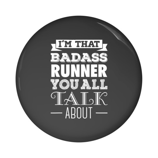 Discover Badass Runner Runner Pin Buttons