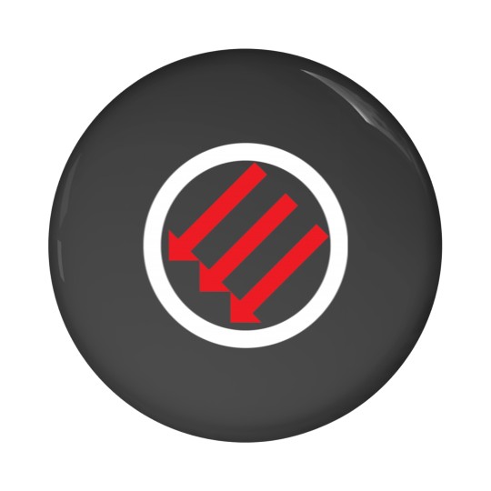 Discover Anti Fascist Three Arrows Iron Front Pin Buttons