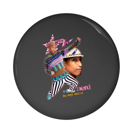 Discover Pharrell William Nerd In My Mind Vintage Pin Buttons