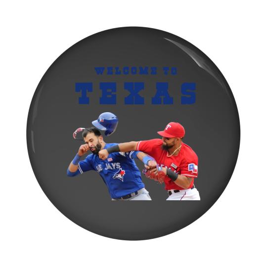 Discover Welcome To Texas Rougned Odor Jose Batista Punch Pin Buttons