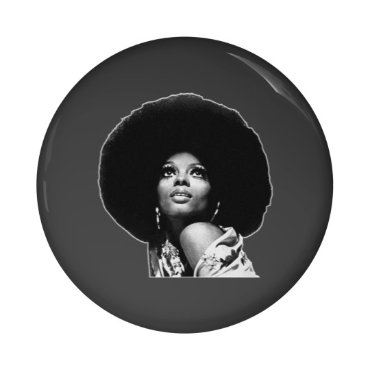 Discover Diana Ross Afro Pin Buttons