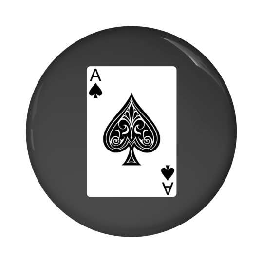 Discover Ace of Spades Classic Pin Buttons