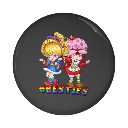 Discover Besties Rainbow Brite Proud LGBT 90s Nostalgia Pin Buttons