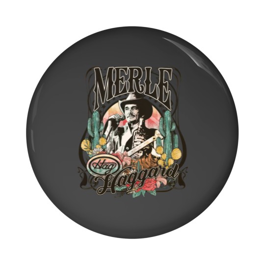 Discover Merle Haggard Vintage  Pin Buttons