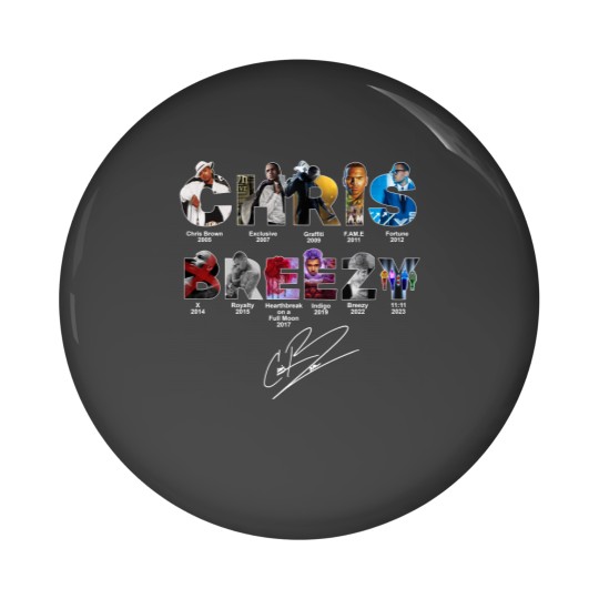 Discover Chris Brown 11:11 Tour 2024 Pin Buttons, Chris Brown Fan Pin Buttons