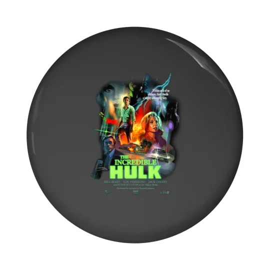 Discover The Incredible Hulk 1977 Poster Fan Art (black Pin Buttons) Premium Pin Buttons
