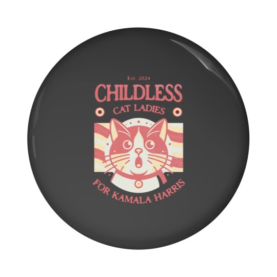 Discover Kamala Harris Pin Buttons Childless Cat Ladies for Kamala