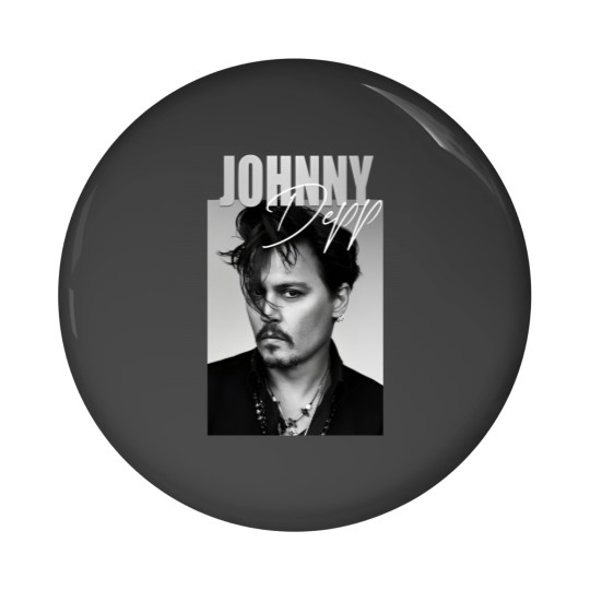 Discover Johnny Depp BW Johnny Depp Pin Buttons