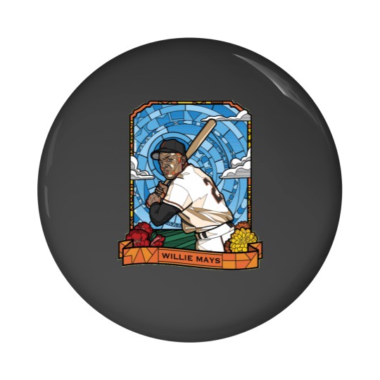 Discover WILLIE MAYS STAINED GLASS - Willie Mays - Pin Buttons