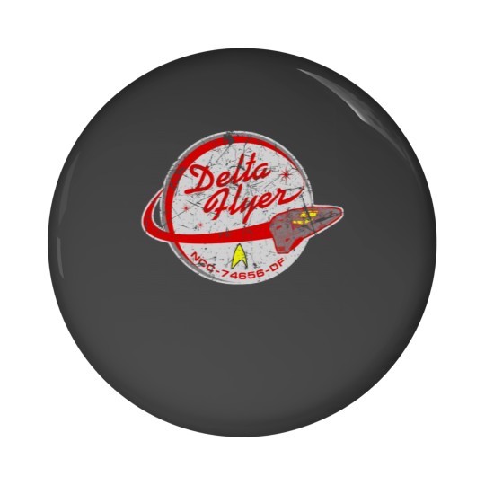 Discover Delta Flyer Patch Distressed Pin Buttons
