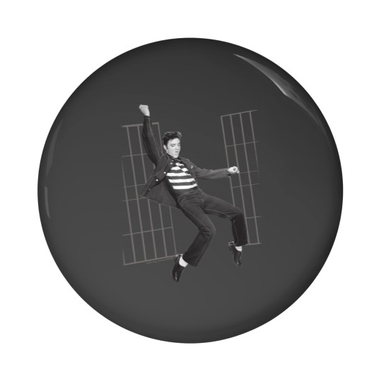 Discover Elvis Presley Jailhouse Rock Pin Buttons Licensed Rock N Roll Music Pin Buttons White