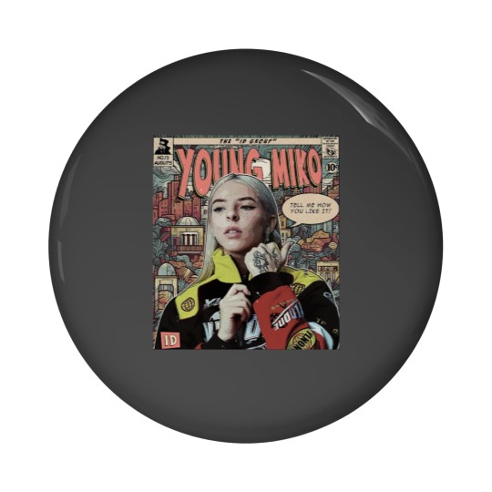 Discover Young Miko Comic Pin Buttons, 90S Vintage Merch Book Art Id Album Trap Kitty World Tour 2023