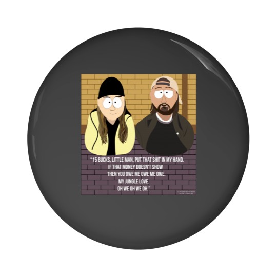 Discover Jay and Silent Bob SouthPark Cartoon Mash-Up Pin Buttons