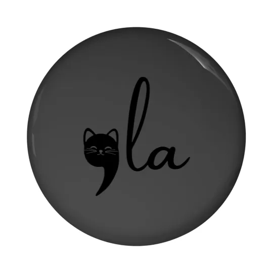 Discover Comma La Cat Lady Kamala Harris Pin Buttons