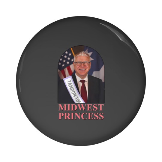 Discover Midwest Princes Tampon Tim Walz Pin Buttons, Chappel Roan Pin Buttons