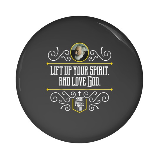 Discover St Padre Pio Quote Spiritual Direction Catholic Pin Buttons
