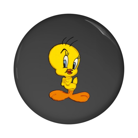 Discover Vintage 90s Warner Bros Tweety Bird Pin Buttons XL White Crewneck