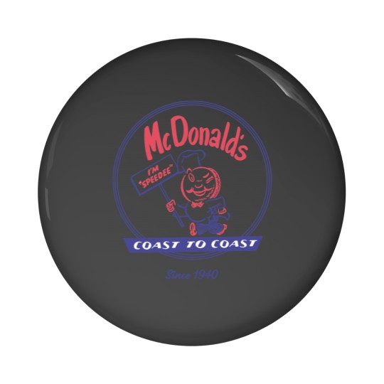 Discover McDonald vintage speedee coast to coast Pin Buttons