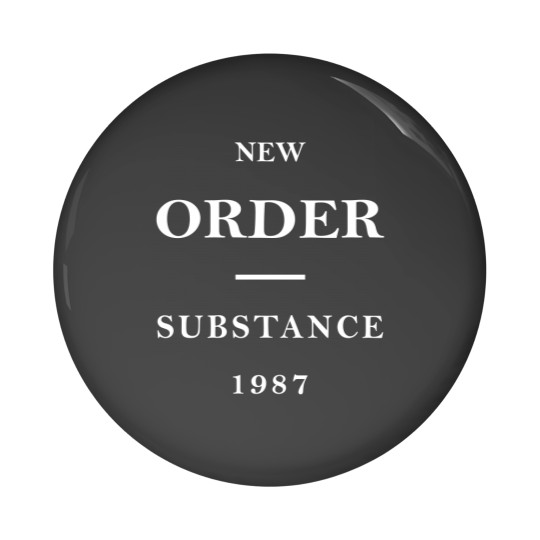 Discover New Order Band Substance Pin Buttons
