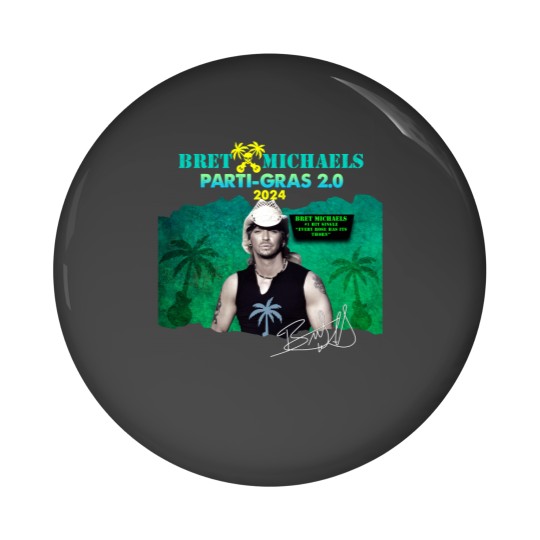 Discover New Popular ​Bret Michaels Tour 2024 Gift For Fan Pin Buttons