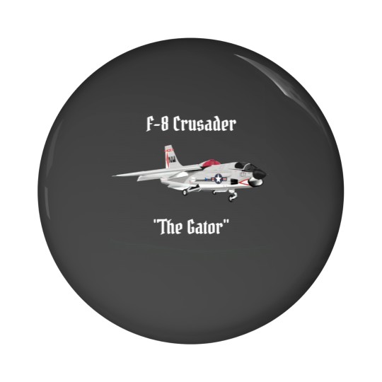 Discover Vought F-8 Crusader Pin Buttons