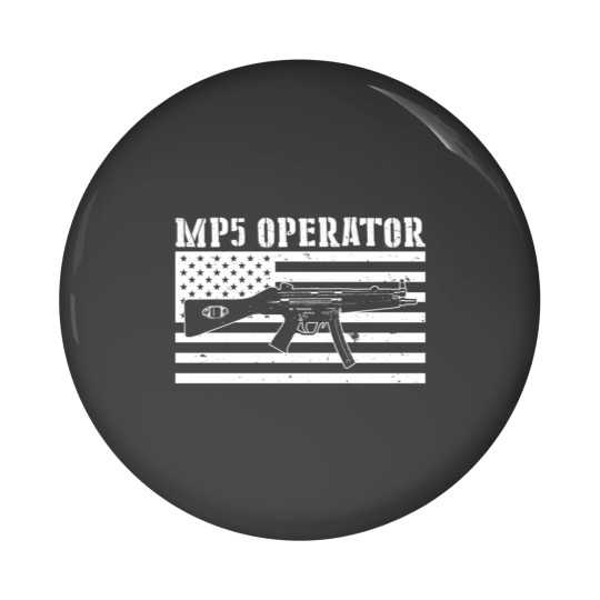 Discover MP5 OPERATOR USA FLAG Pin Buttons