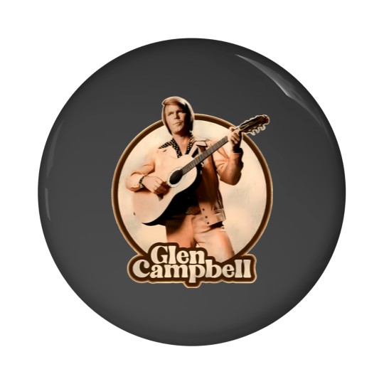 Discover Glen Campbell Tarkus Shield Pin Buttons