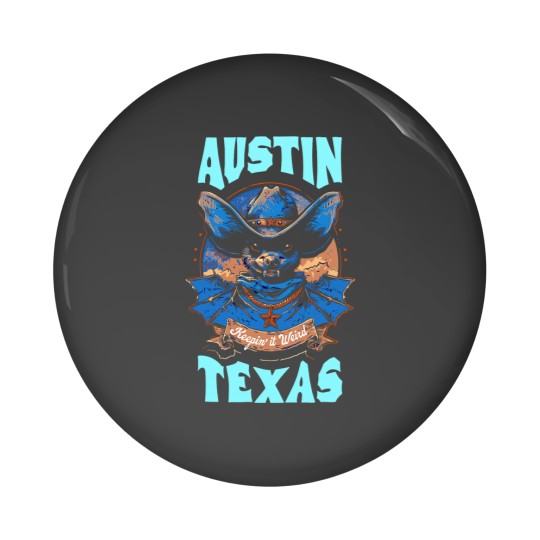Discover Texas Pride Keep It Weird Austin Austin Bats Pin Buttons
