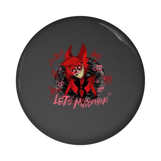 Discover Alastor Pin Button - Let's Misbehave Theme