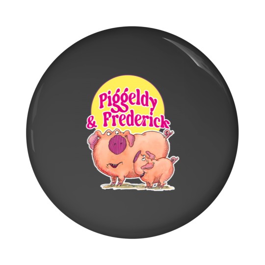 Discover Piggeldy And Frederick Series 1970'S Pin Buttons