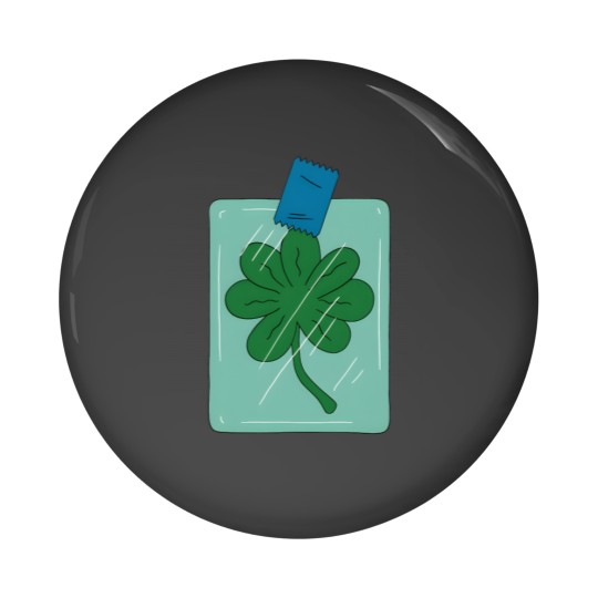 Discover Frys 7 leaf clover - Futurama Pin Buttons