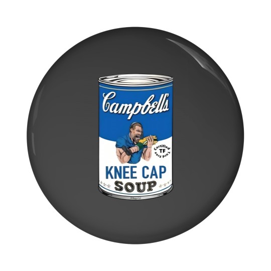 Discover Dan Campbell's Kneecap Soup Graphic Pin Buttons, Dan Campbell Pin Buttons