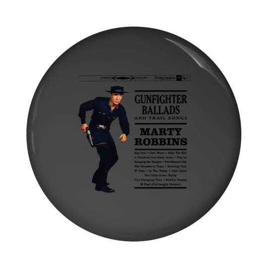 Discover Marty Robbins fighter BalladsBig Iron Pin Buttons