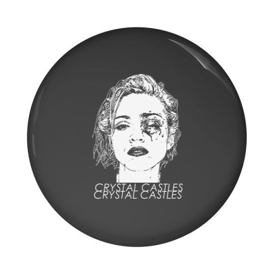 Discover Crystal Castles - Madonna Bruised Unisex Pin Buttons Full Size S to 5XL
