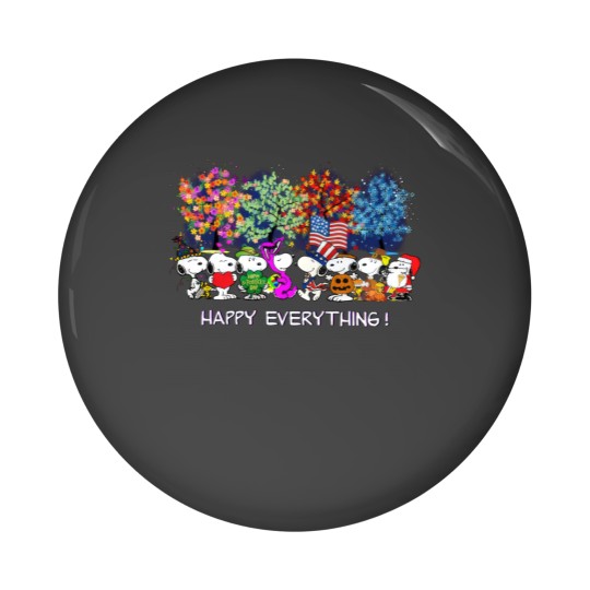 Discover Happy Everything Snoopy Charlie Pin Buttons